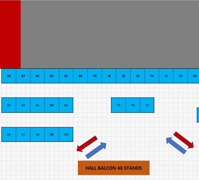 plan salle hall balcon 40 stands